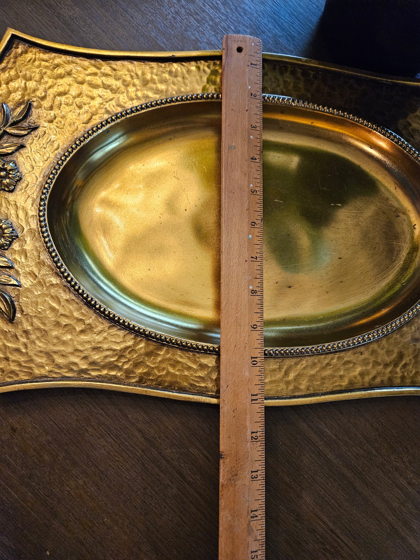 Amazing Gold tray - serving - party - catchall - keysholder - floral - ornate