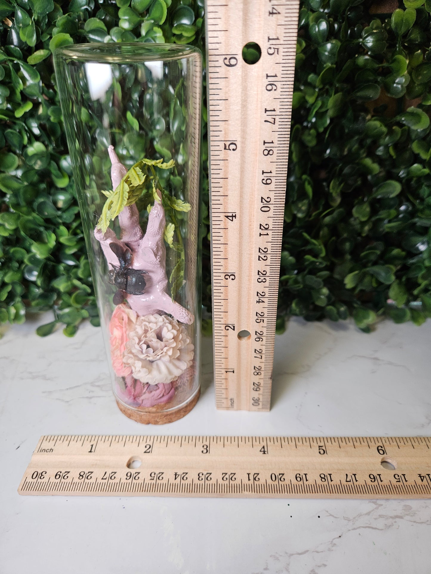 PINK chicken heart - carpenter bee jar
