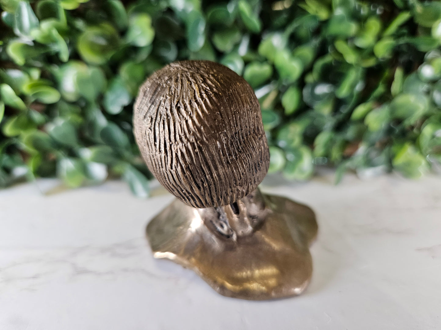 CREEPY HEAD BUST BRASS FIGURE