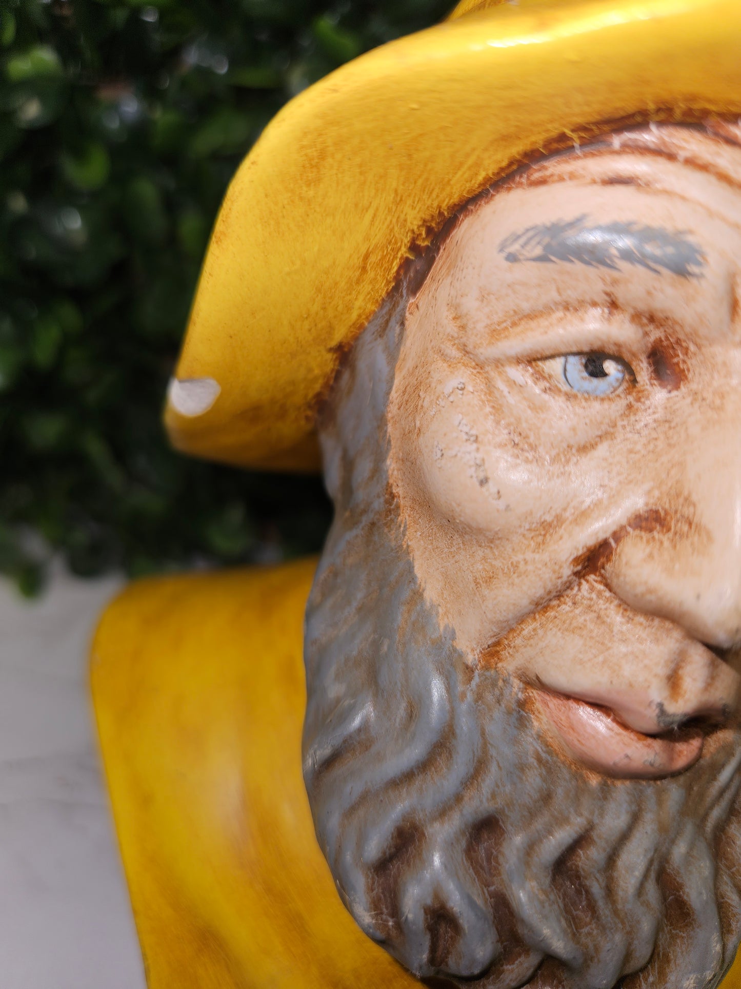 Vintage Nautical Sailor- Fisherman bust - yellow Sea captain Atlantic mold