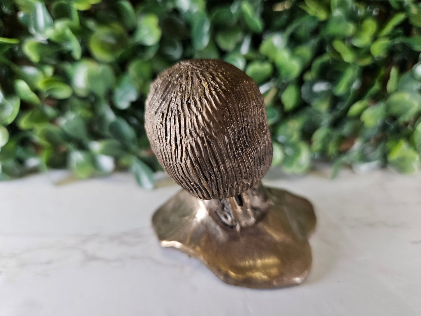 CREEPY HEAD BUST BRASS FIGURE