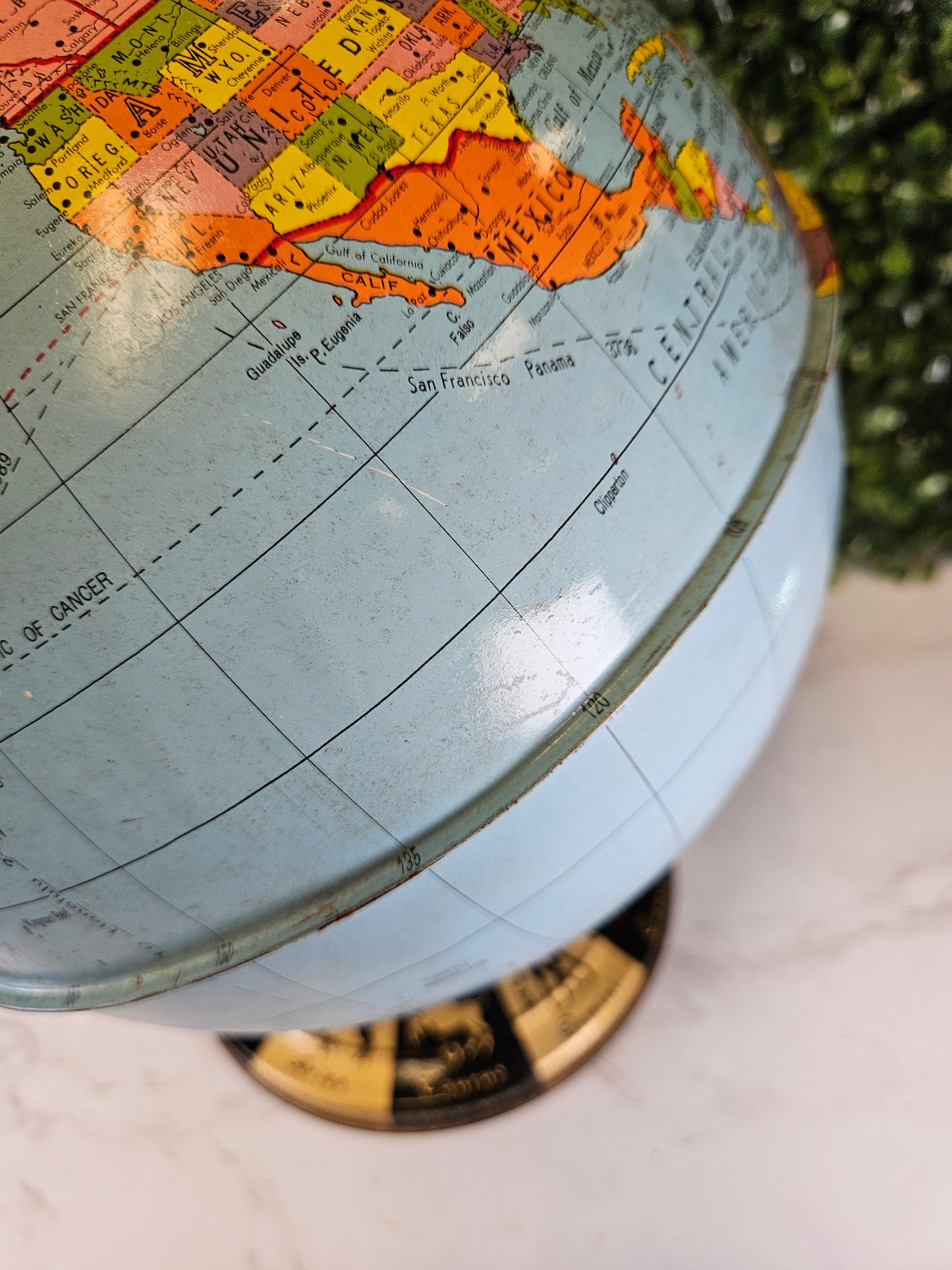 Vintage 1960'S Ohio ART 12" ZODIAC GLOBE
