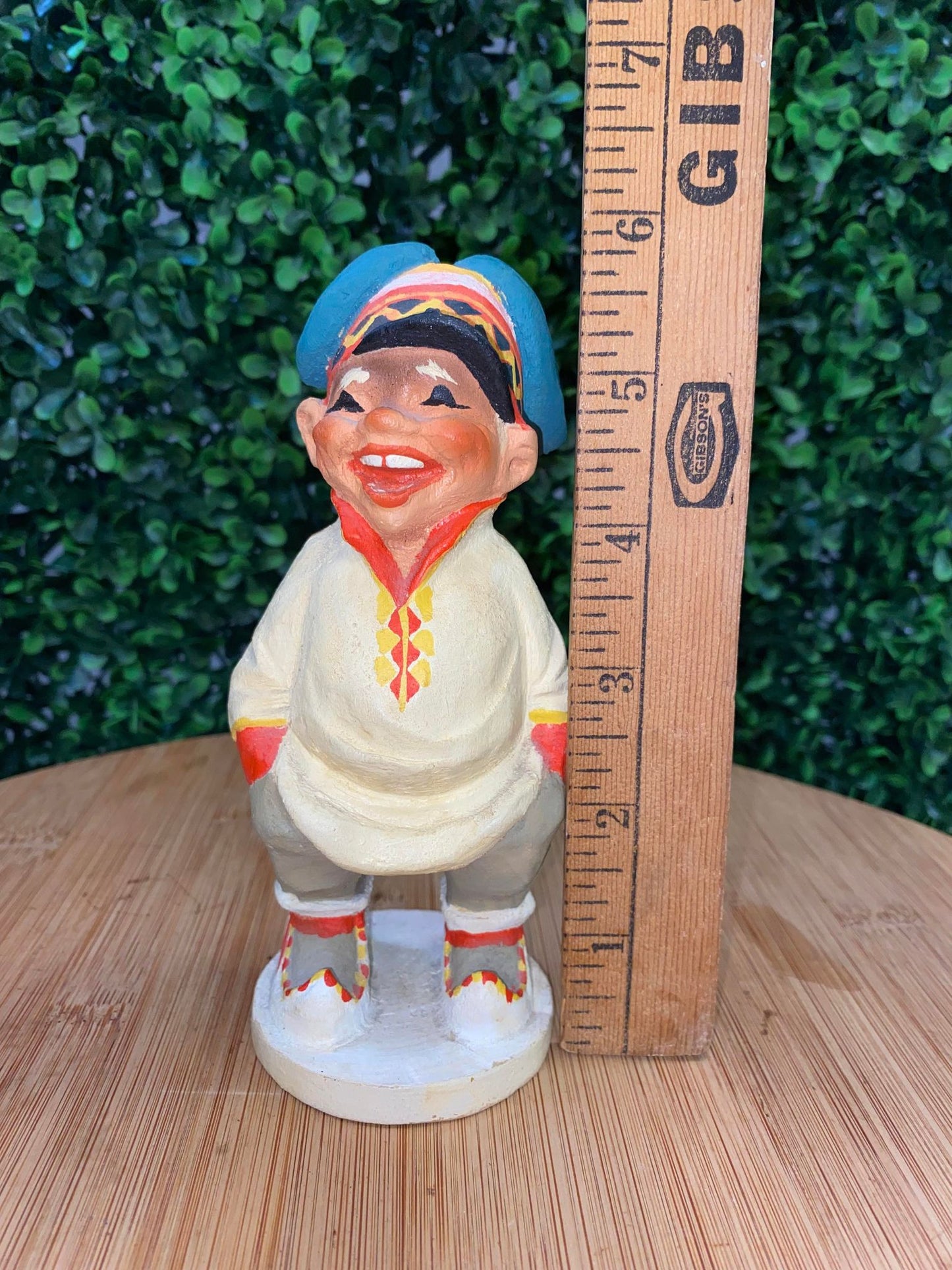 VINTAGE HENNING - NORWAY HAND CARVED FIGURINE
