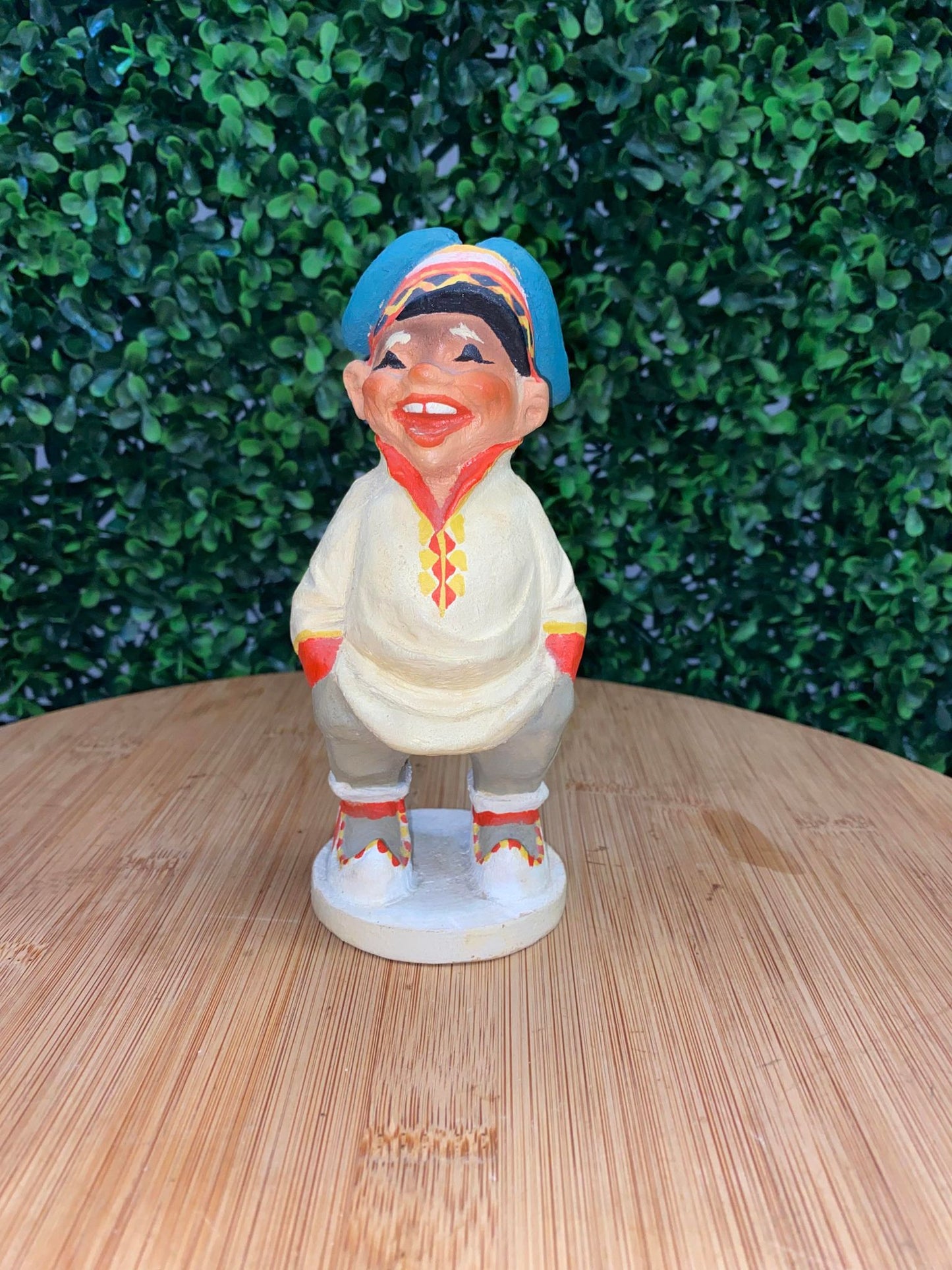 VINTAGE HENNING - NORWAY HAND CARVED FIGURINE
