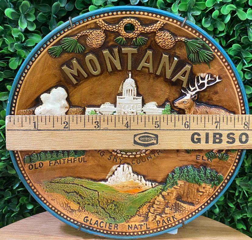VINTAGE MONTANA W. N CO CERAMICS PLATE