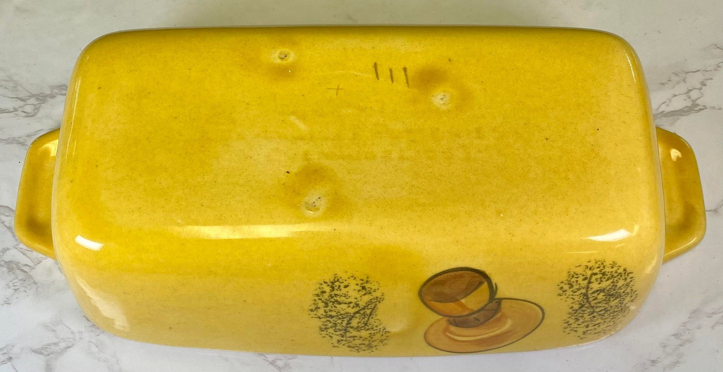 Vintage 70's LOS ANGELES POTTERIES MUSHROOM BREAD LOAF BAKING OVENWARE