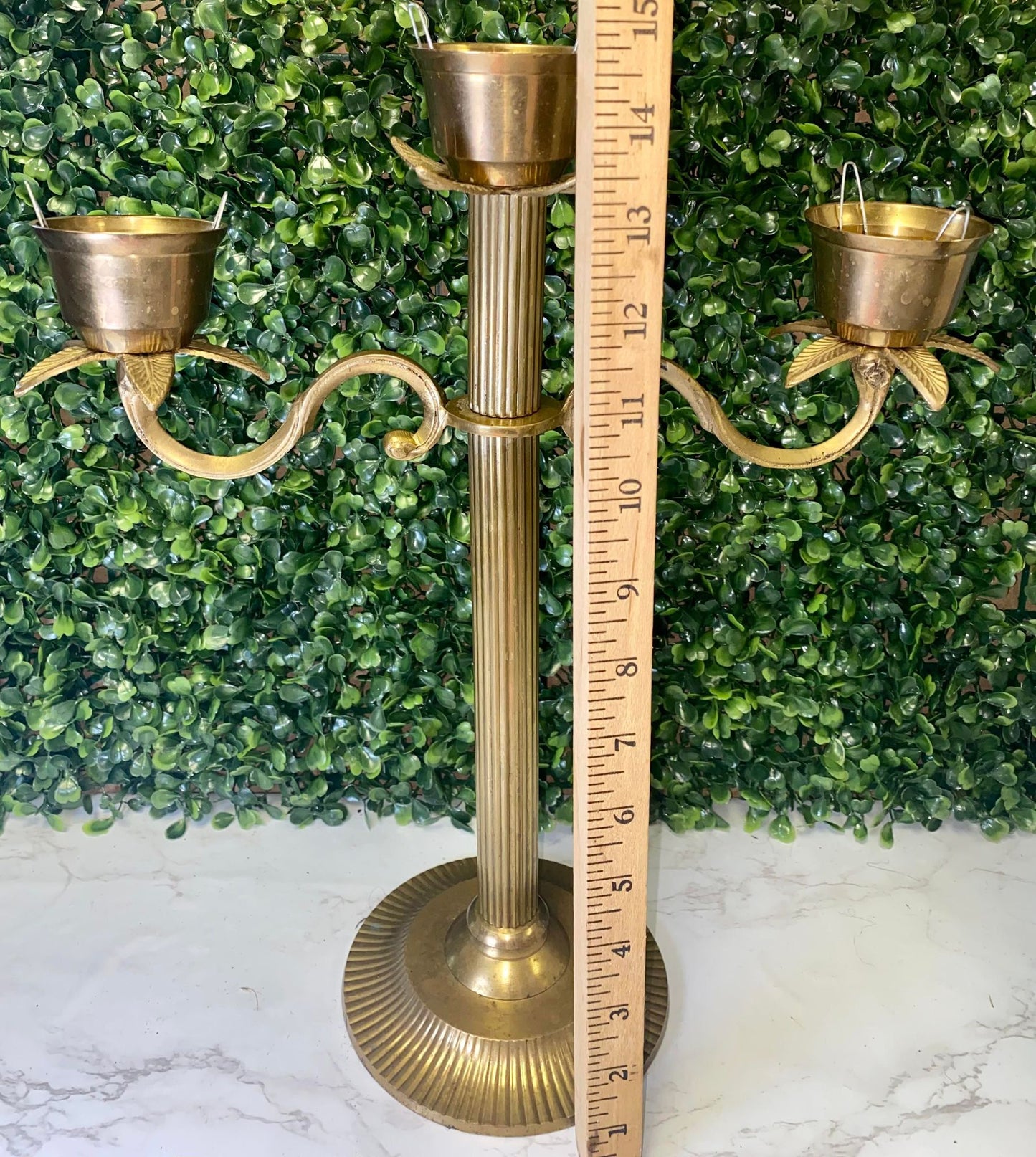 Vintage brass candelabra