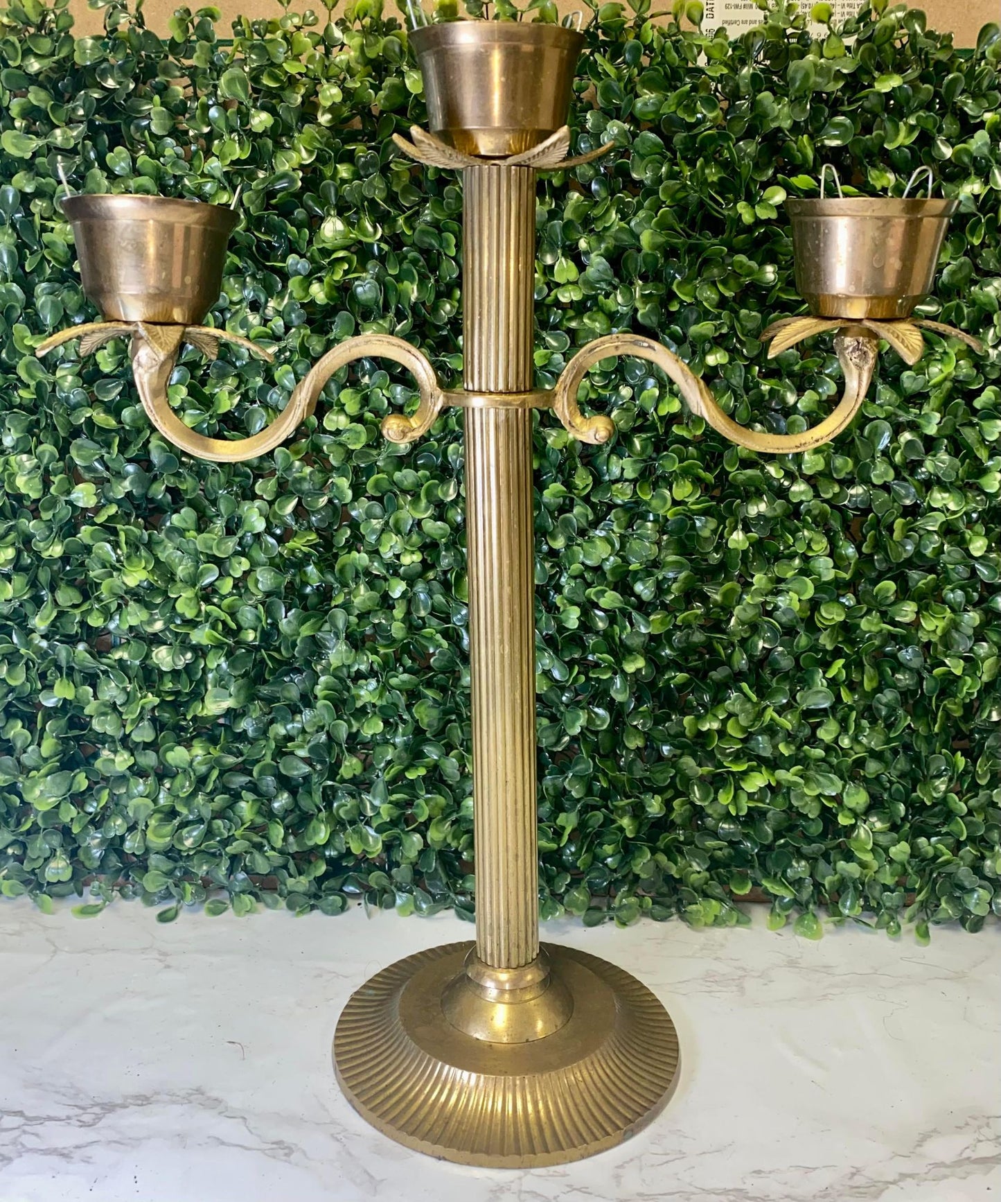 Vintage brass candelabra