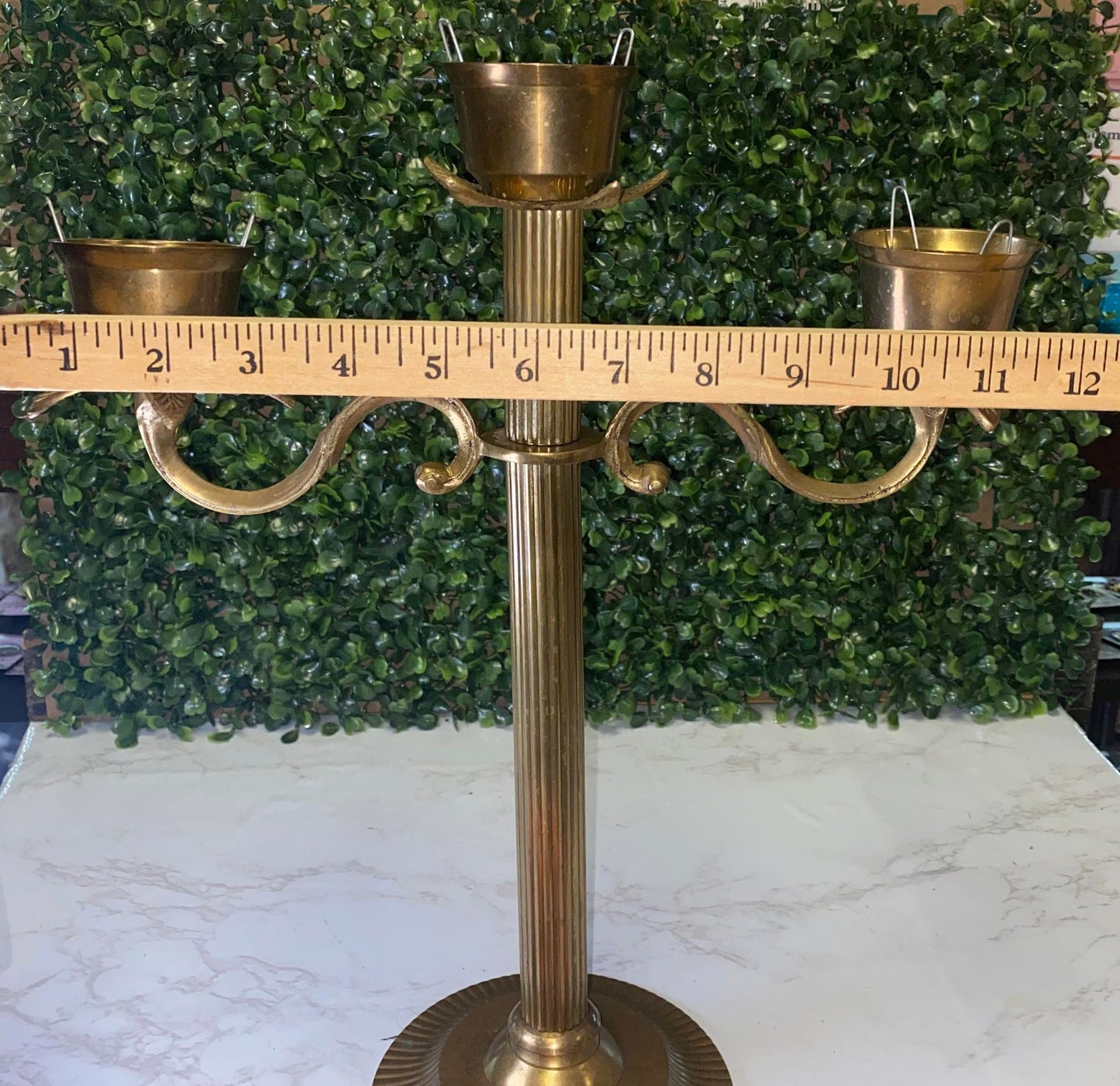 Vintage brass candelabra