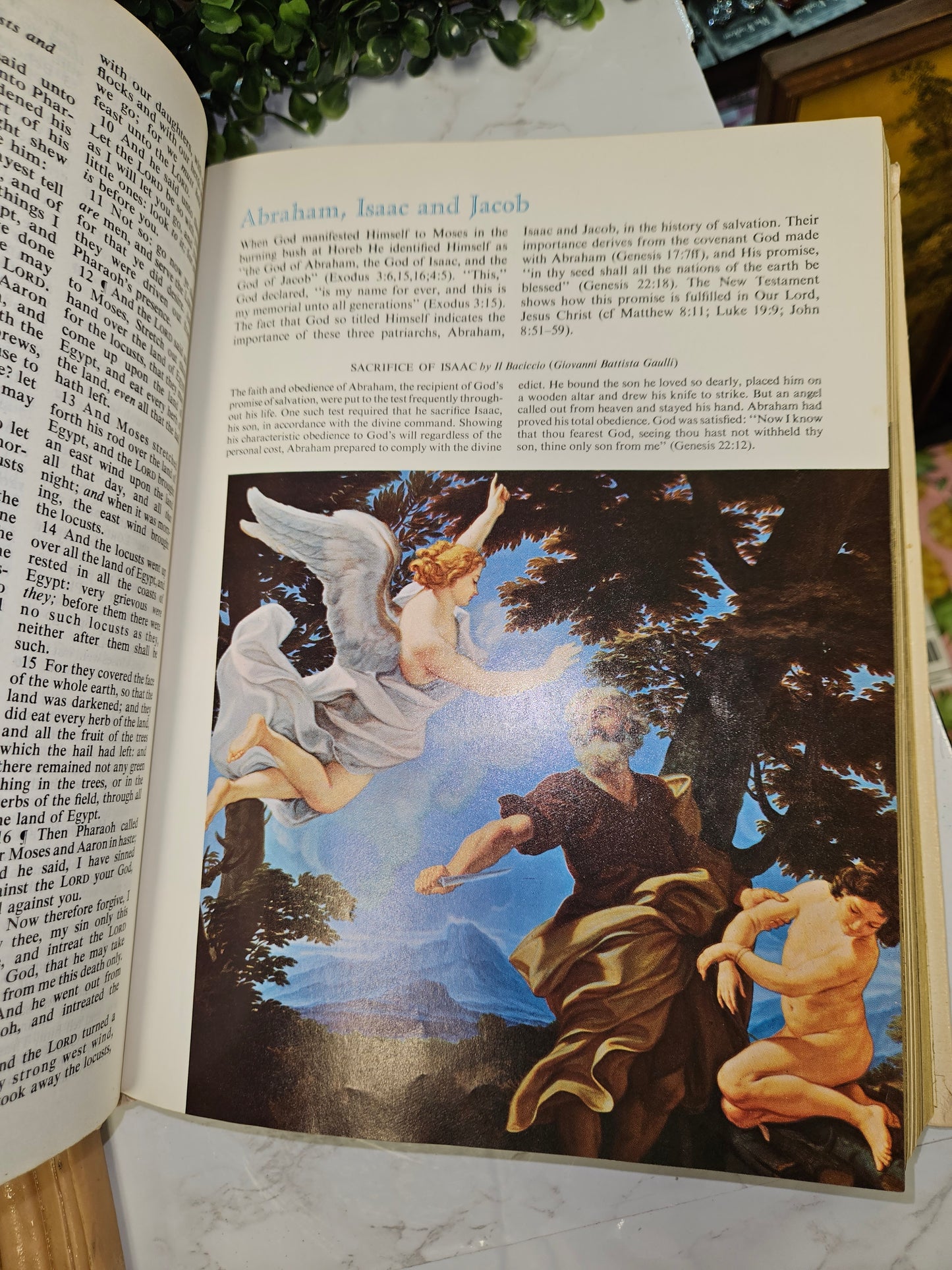 Holy Bible King James Version J.G. Ferguson Publishing, 1965, Color Illustration