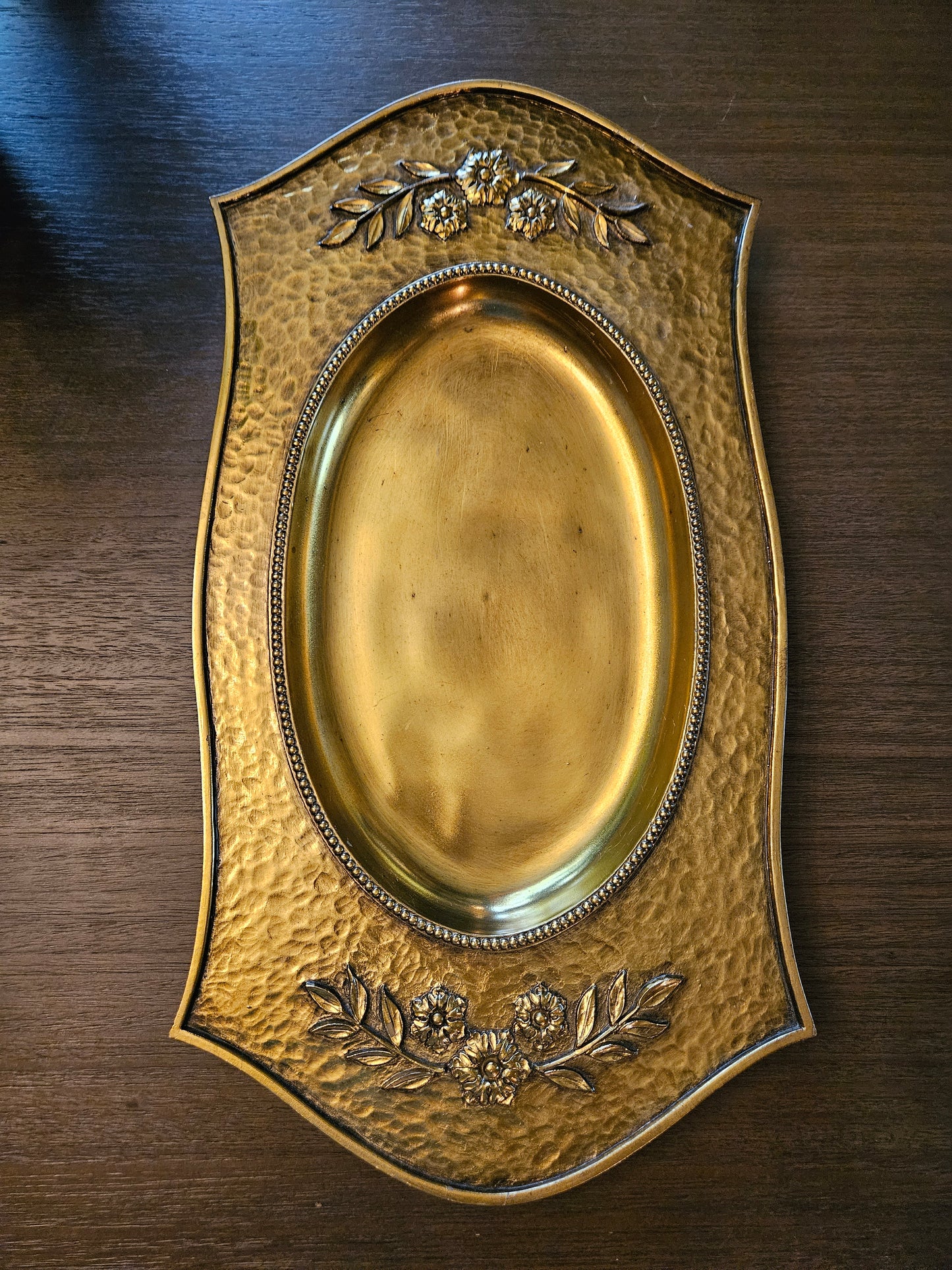 Amazing Gold tray - serving - party - catchall - keysholder - floral - ornate