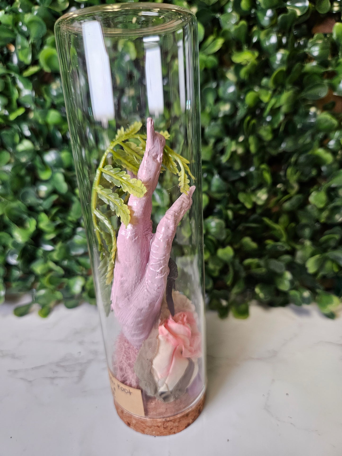 PINK chicken heart - carpenter bee jar