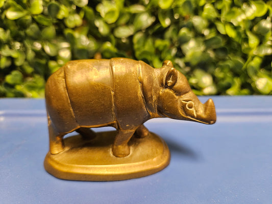 Vintage brass Rhinoceros