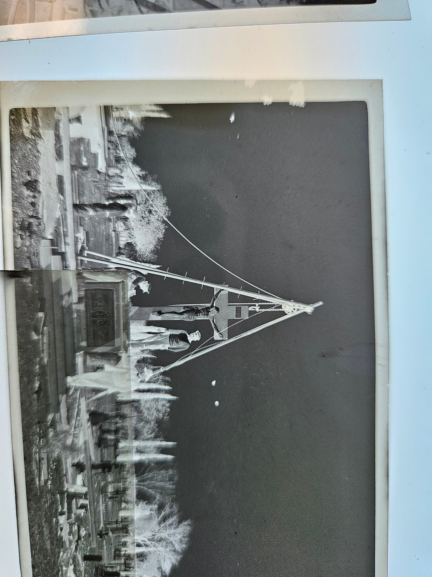 Vintage Cemetery - graveyard photo negatives lot of 5