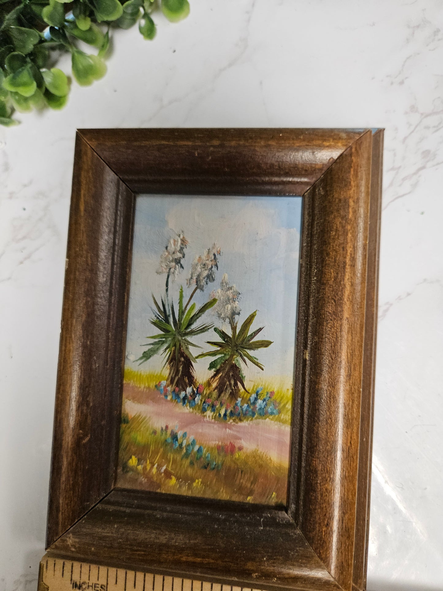 Mini vintage desert painting 4x6"