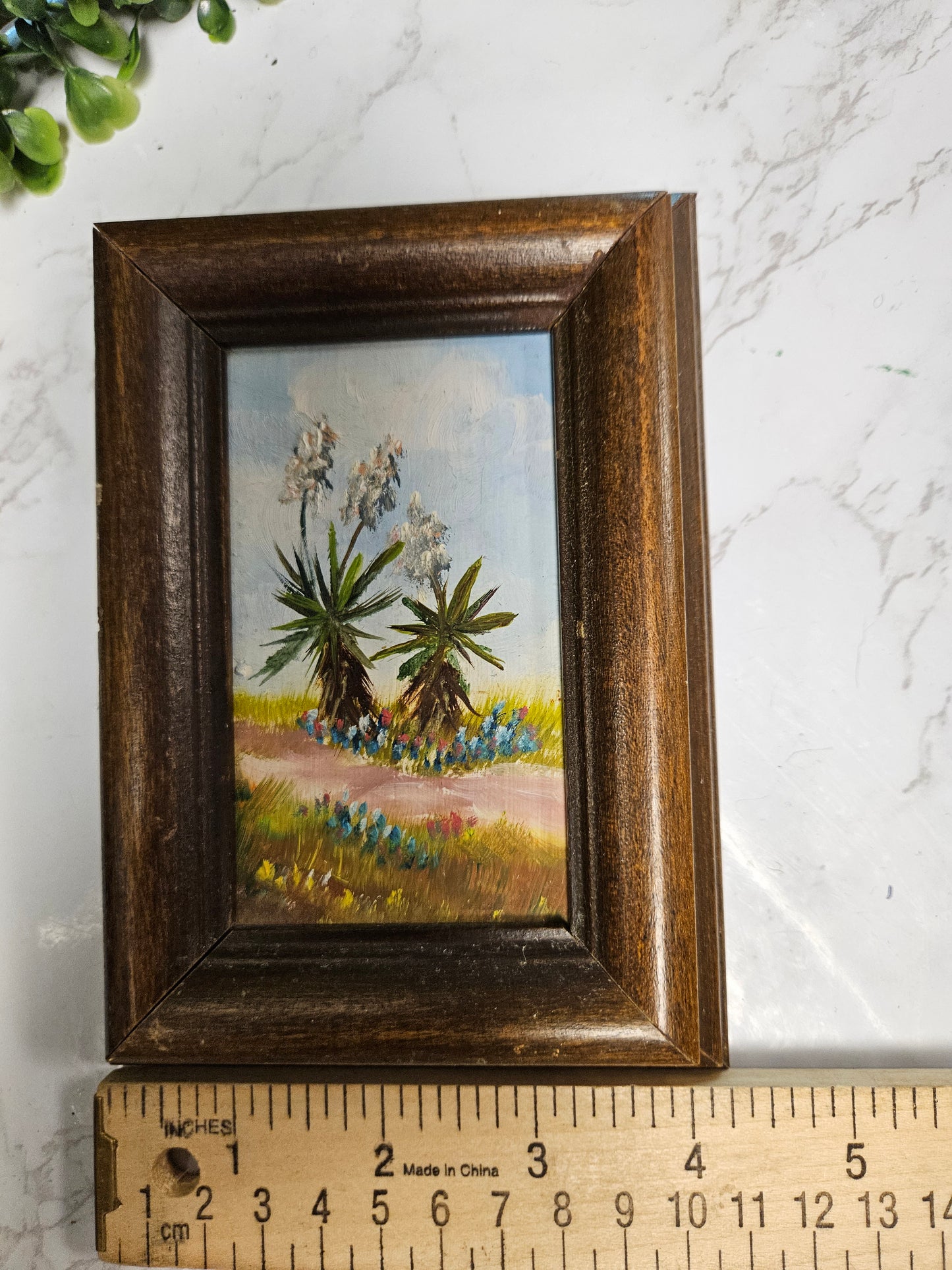 Mini vintage desert painting 4x6"