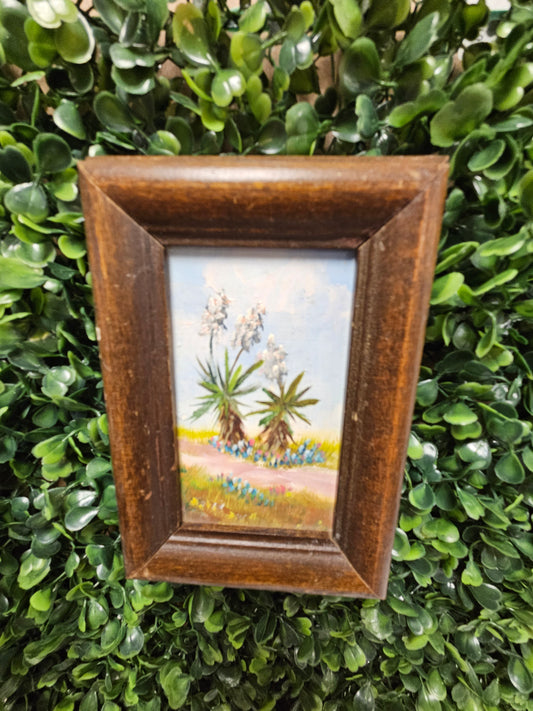 Mini vintage desert painting 4x6"