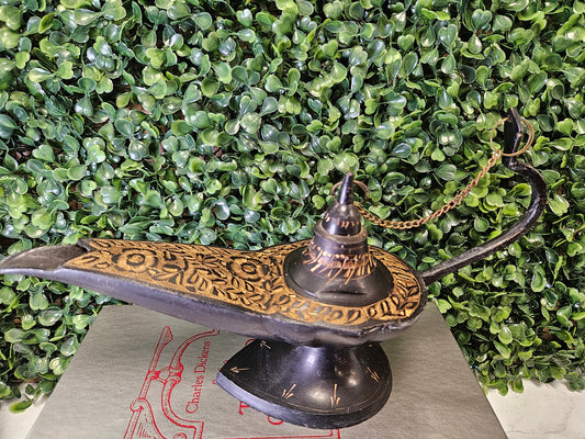 Aladdin Genie Lamp Table Decoration black & gold incense holder