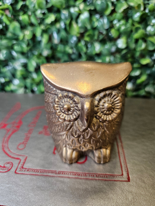 Vintage brass owl - mid century
