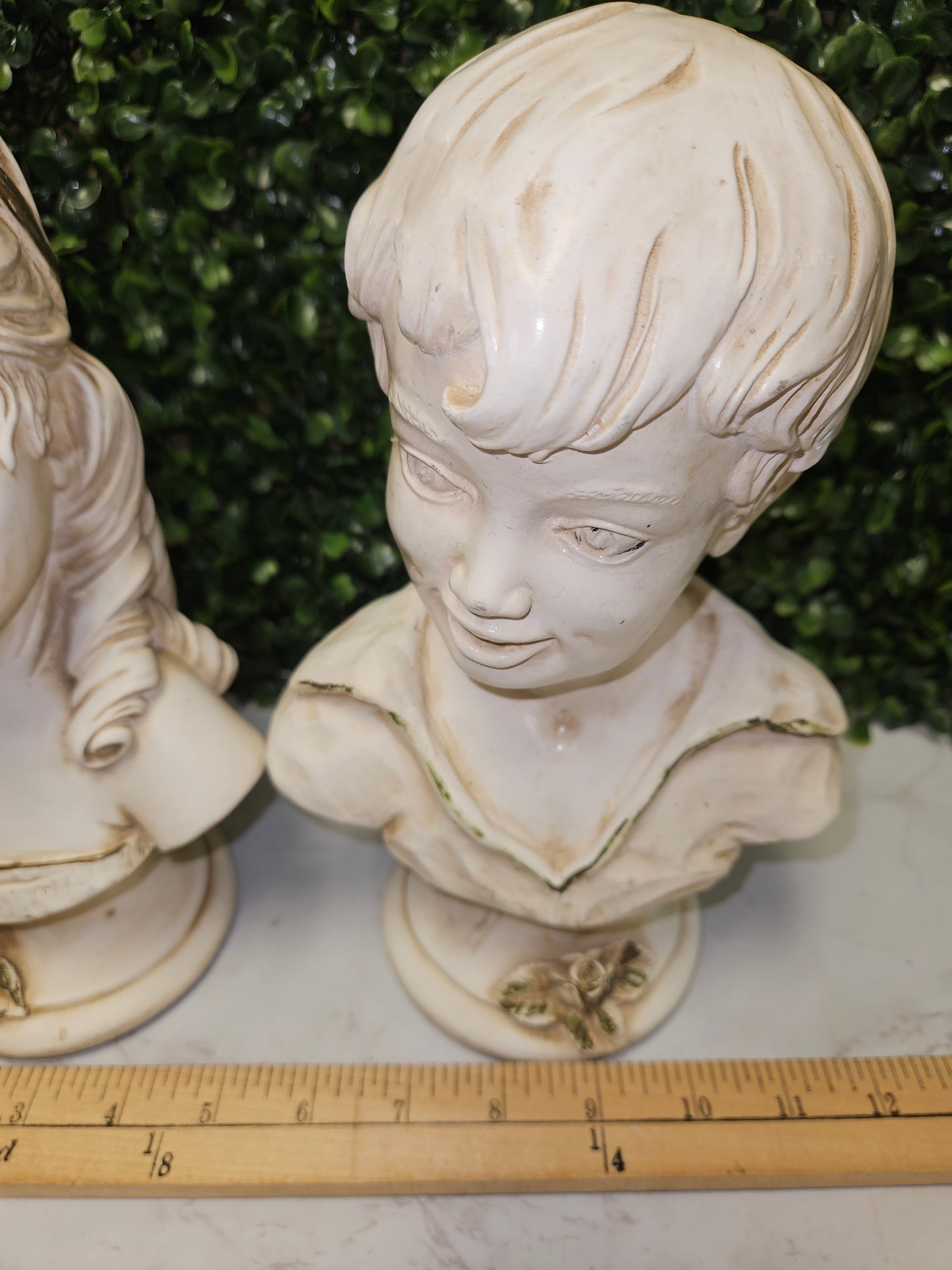 Vintage Head bust - boy & girl