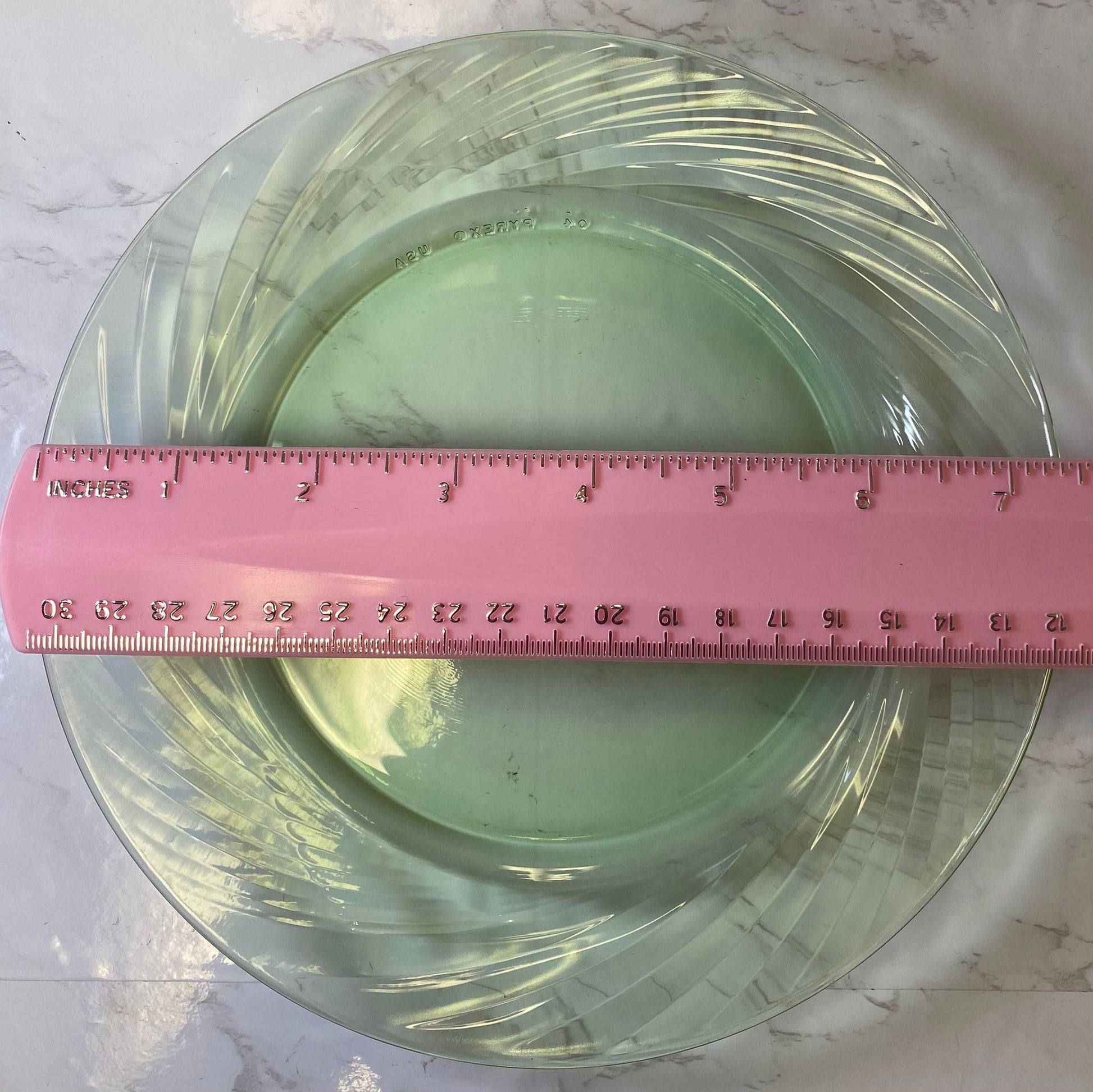 Depression Glass Plate Set-dessert Plates-colored Glass Plate-small Glass  Plates-vintage Color Glass Dish-pastel Glass Dishes 