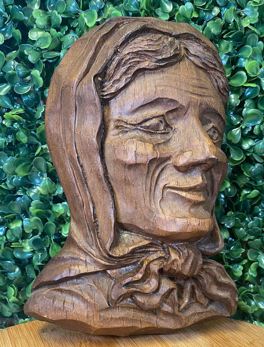Vintage lady head wall plaque - GALLERY WALL