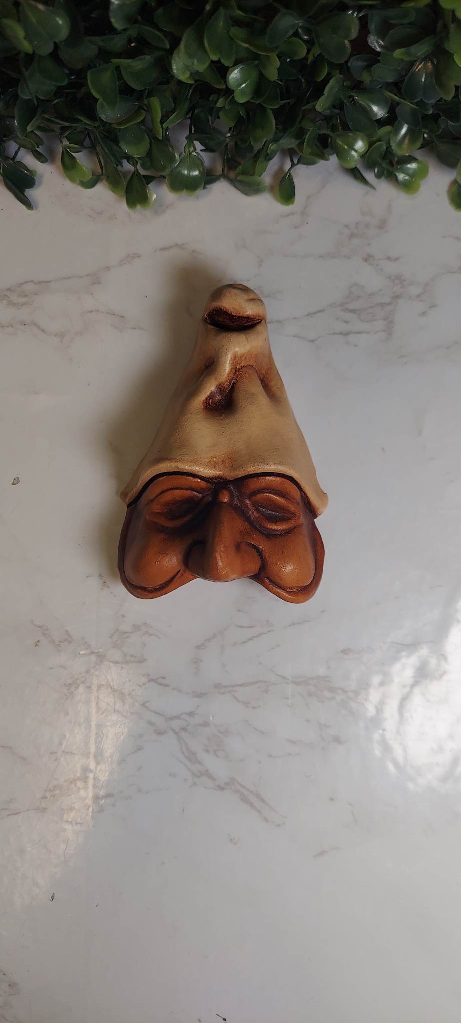 Vintage creepy yet cute sculpted man