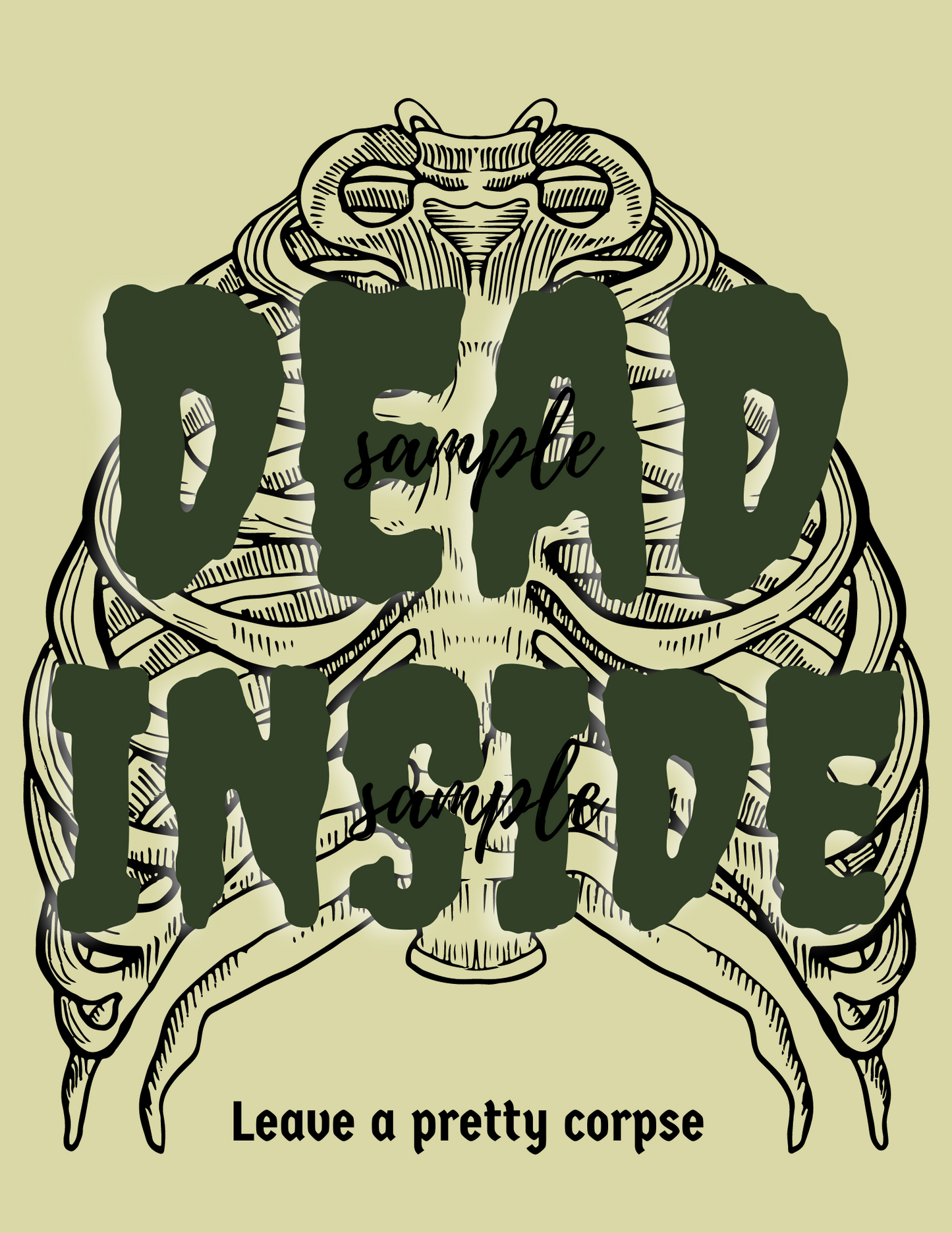 DEAD INSIDE 8x10 print