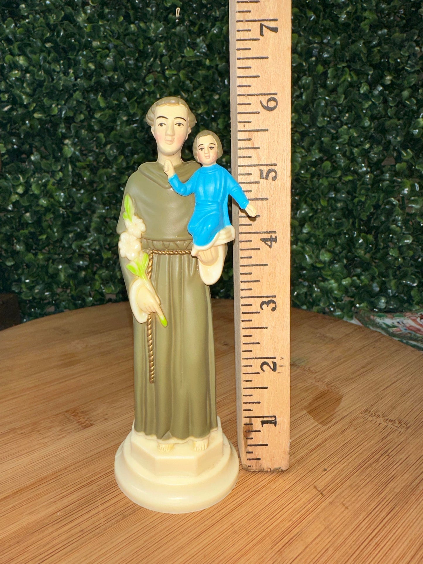 CELLULOID ST. ANTHONY AND CHILD RELIGIOUS FIGURE